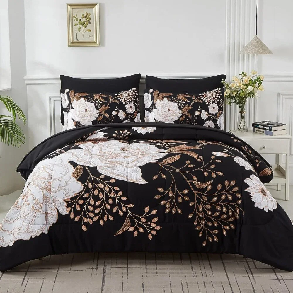Full SET Botanical Floral Bedding Set